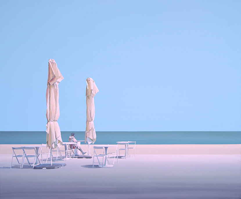 Poranek nad morzem, obraz Tomasza Kołodziejczyka