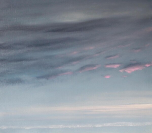 Obraz morza i nieba namalowany przez Lianę Bieler, obraz olejny na płótnie.