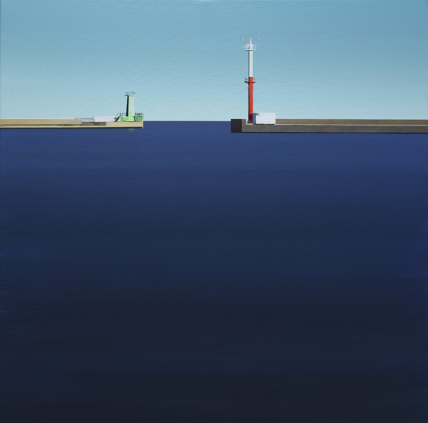 Obraz przedstawiający pejzaż morski . Autor Tomasz Kołodziejczyk