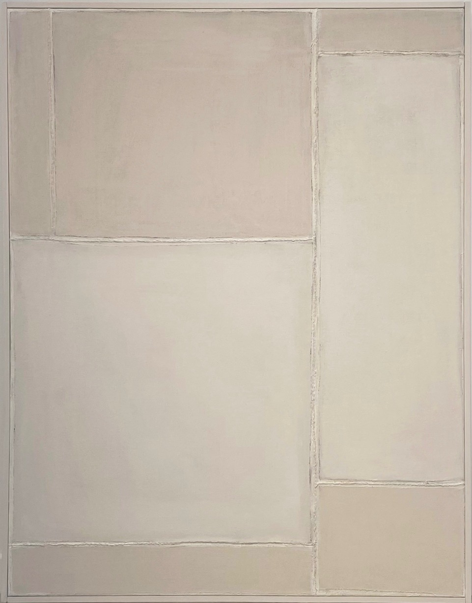 minimalistyczny obraz Marcina Brodowskiego o uporzadkowanej strukturze