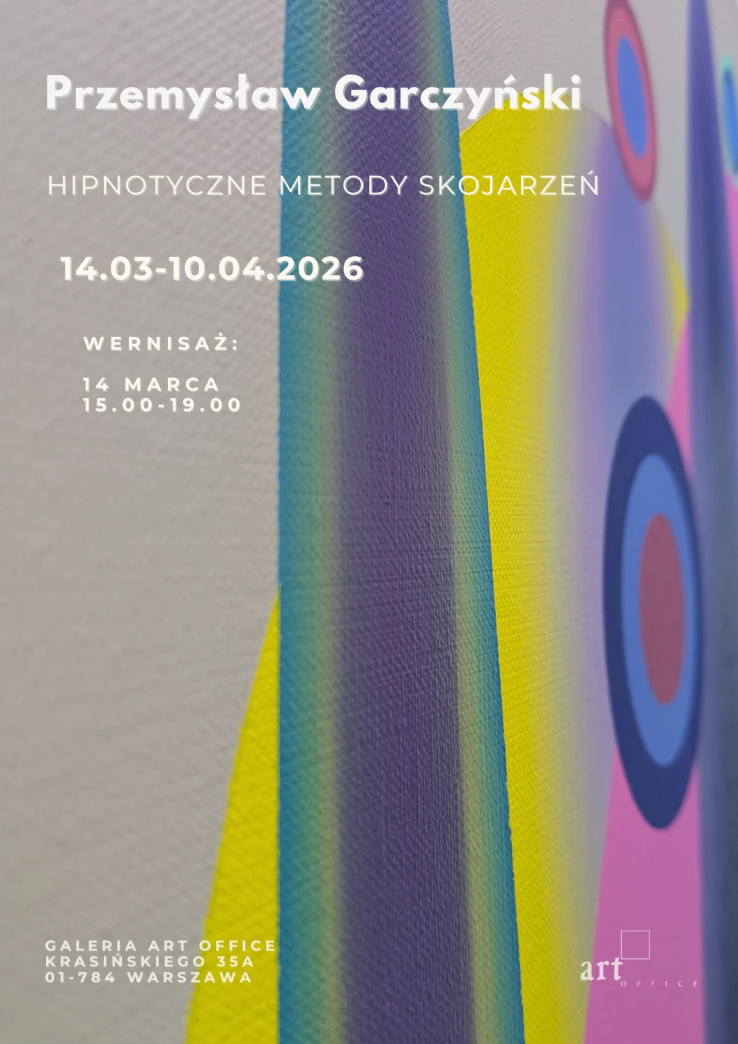 Plakat wystawy malarstwa Przemysława Garczyńskiego