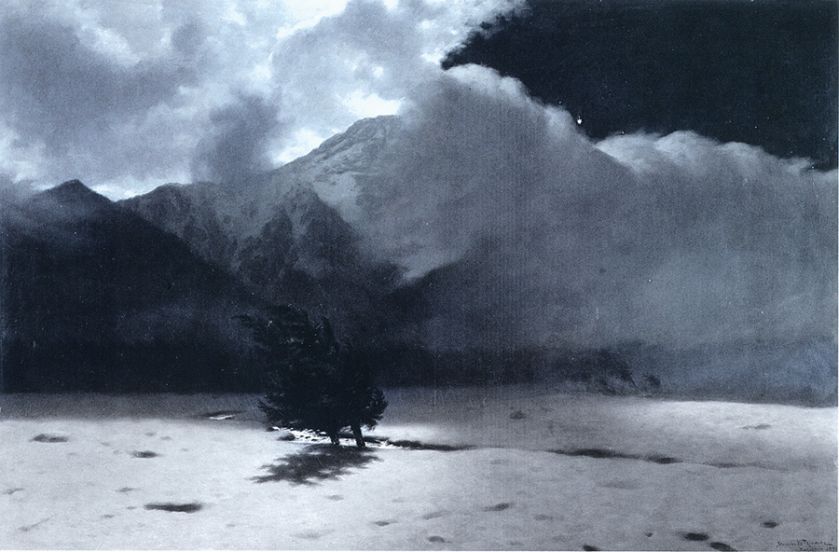 Obraz z widokiem na góry autorstwa Stanisława Witkiewicza