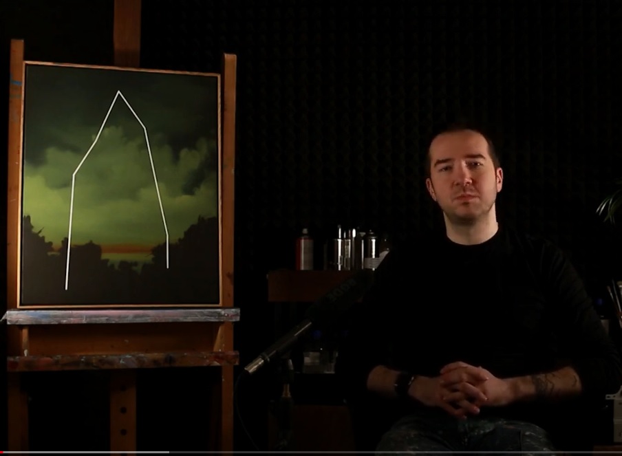 Obraz Łukasza Patelczyka i Tomasz Pilikowski artysta malarza opowiadający o sztuce.