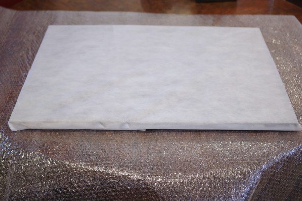 Obraz na płótnie zapakowany w pierwszą warstwę tj. flizelinę.