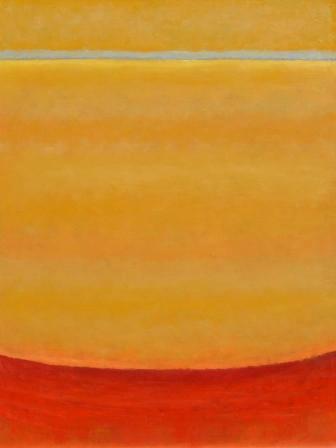 abstrakcja, pasy, czyste barwy, żywe ciepłe kolory, linie, czerwony, pomarańczowy, żółty, ogień, trawa, natura