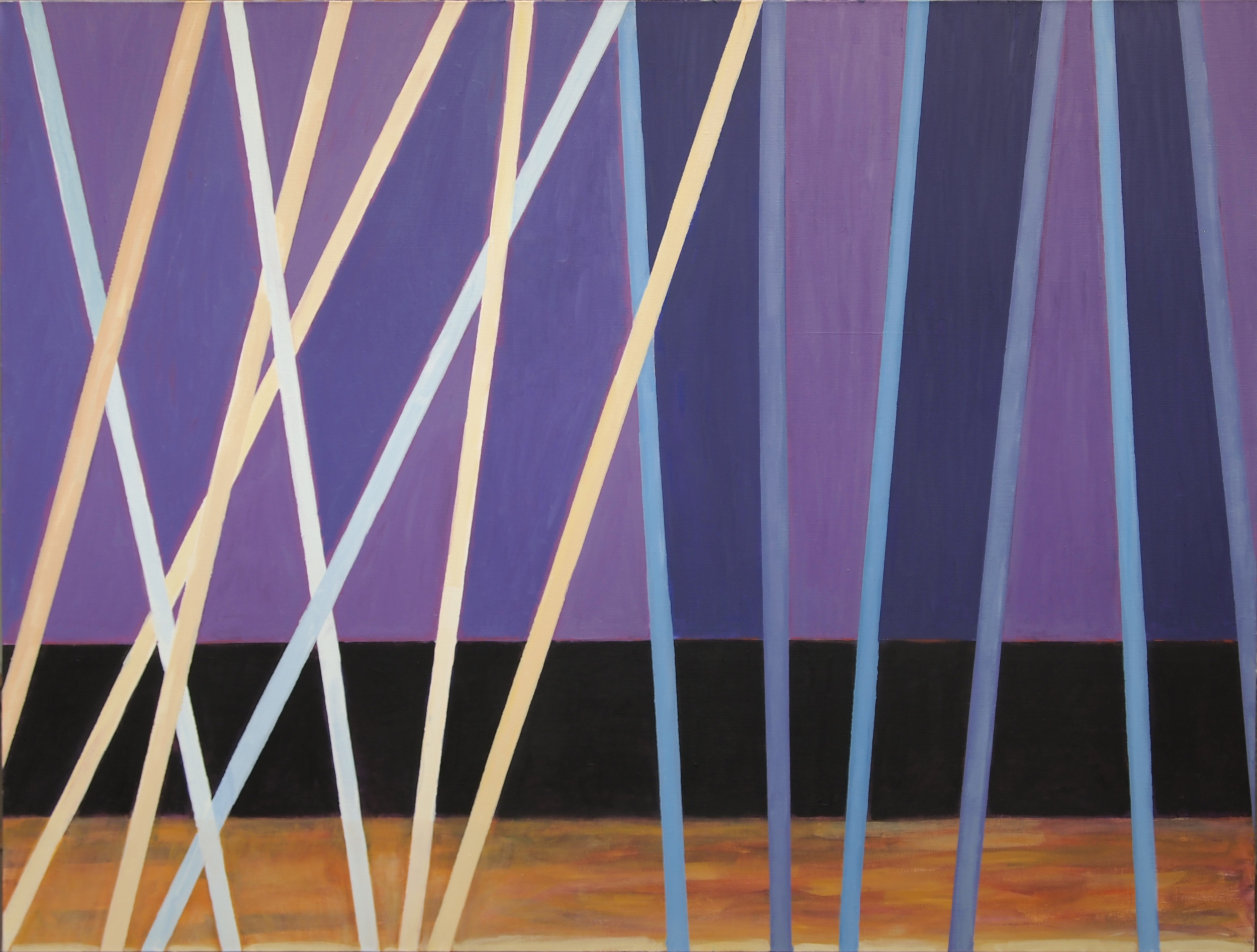 abstrakcja geometryczna, asymetria, linie dynamiczne, pasy, fiolet, granatowy, fioletowy, czarny