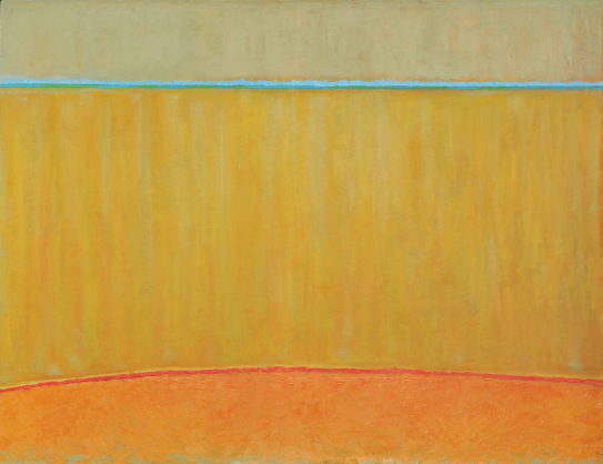 abstrakcja, pasy, czyste barwy, żywe ciepłe kolory, linie, pomarańczowy, żółty