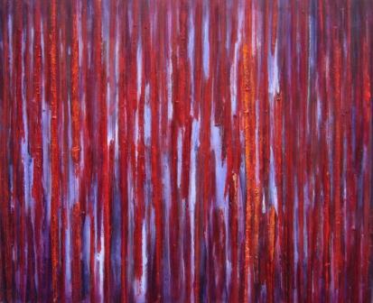 abstrakcja w fioleto, czerwony, pomarańczowy, fioletowy, kolor, drzewa, natura, landszaft, pejzaż, las, jesień