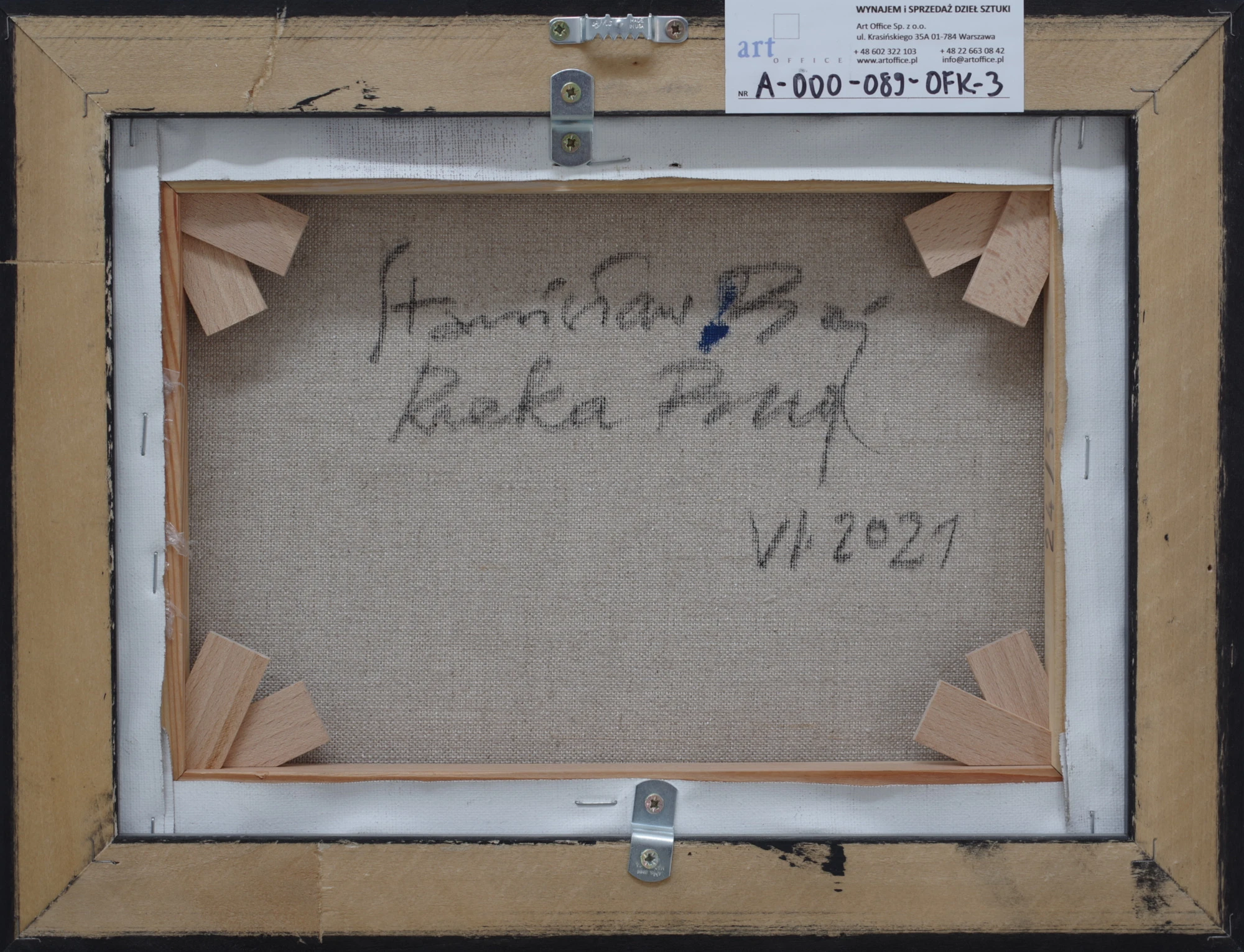 Baj-Stanislaw-obraz-olejny-24x33-rzeka-bug-odwrocie