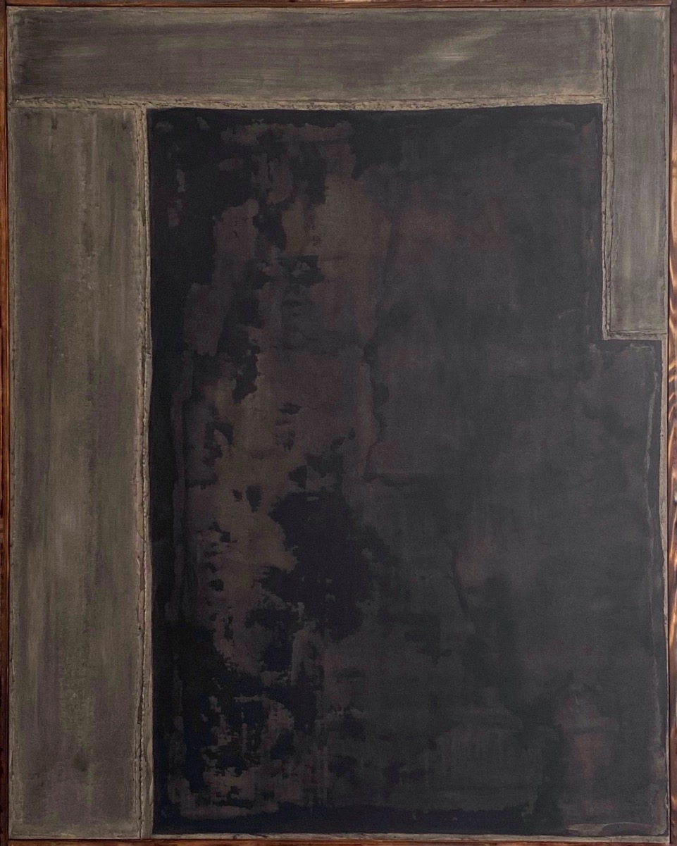 abstrakcja geometryczna, brązowy, beżowy, szary, stonowane kolory, kompozycja statyczna, proste linie, geometryczne kształty