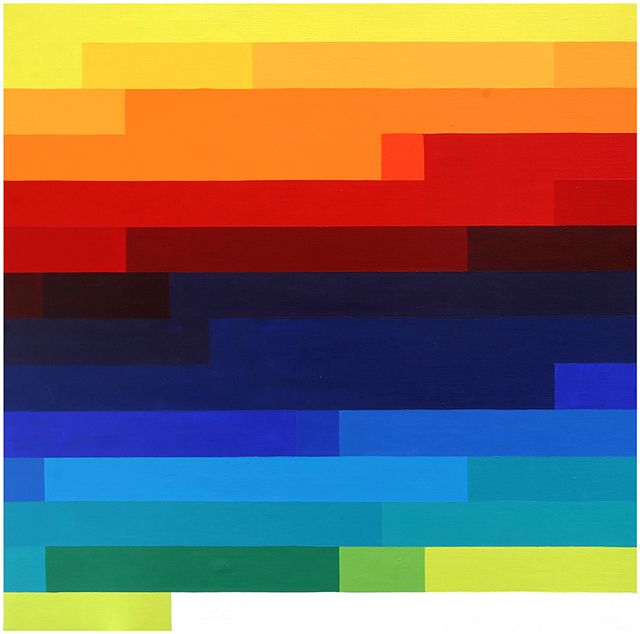 abstrakcja geometryczna różnokolorowa