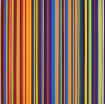 obraz różnokolorowy geometryczny paski