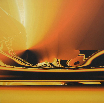 abstrakcja żółta pomarańczowa