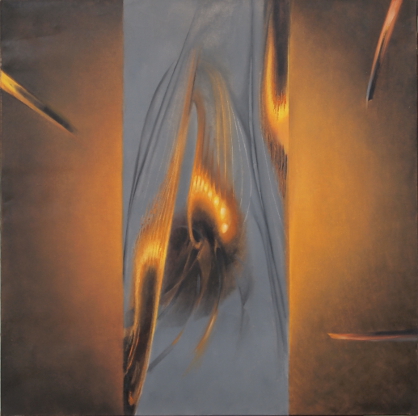 abstrakcja szara pomarańczowa