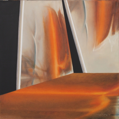 abstrakcja pomarańczowa