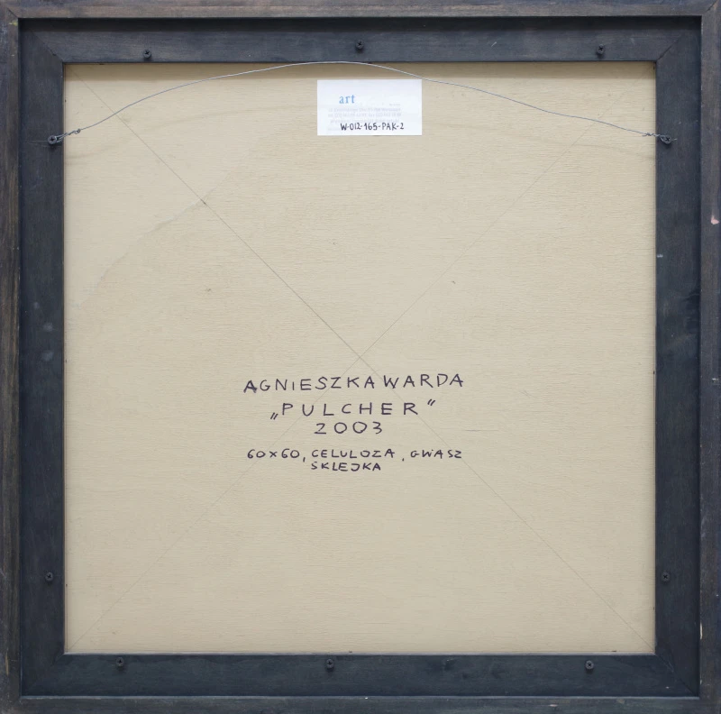 Odwrocie obrazu abstrakcyjnego Agnieszki Wardy