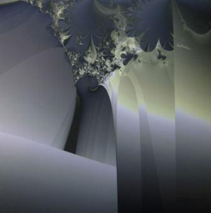 abstrakcja, kolor stalowy i żółtozielony