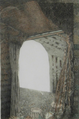 wnętrze, okno, architektura, stonowane kolory, jasne barwy, widok