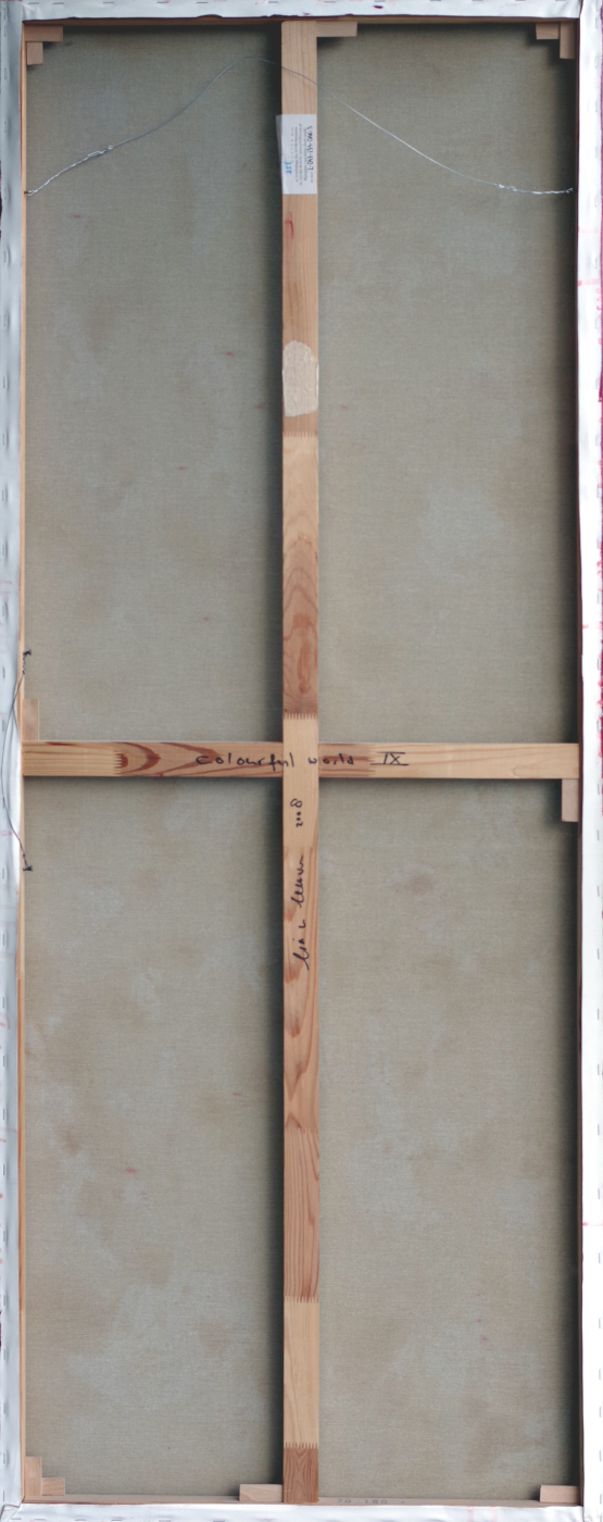 Odwrocie obrazu olejnego na płótnie.