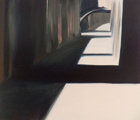 abstrakcja czarno-biała, cienie, proste kształty