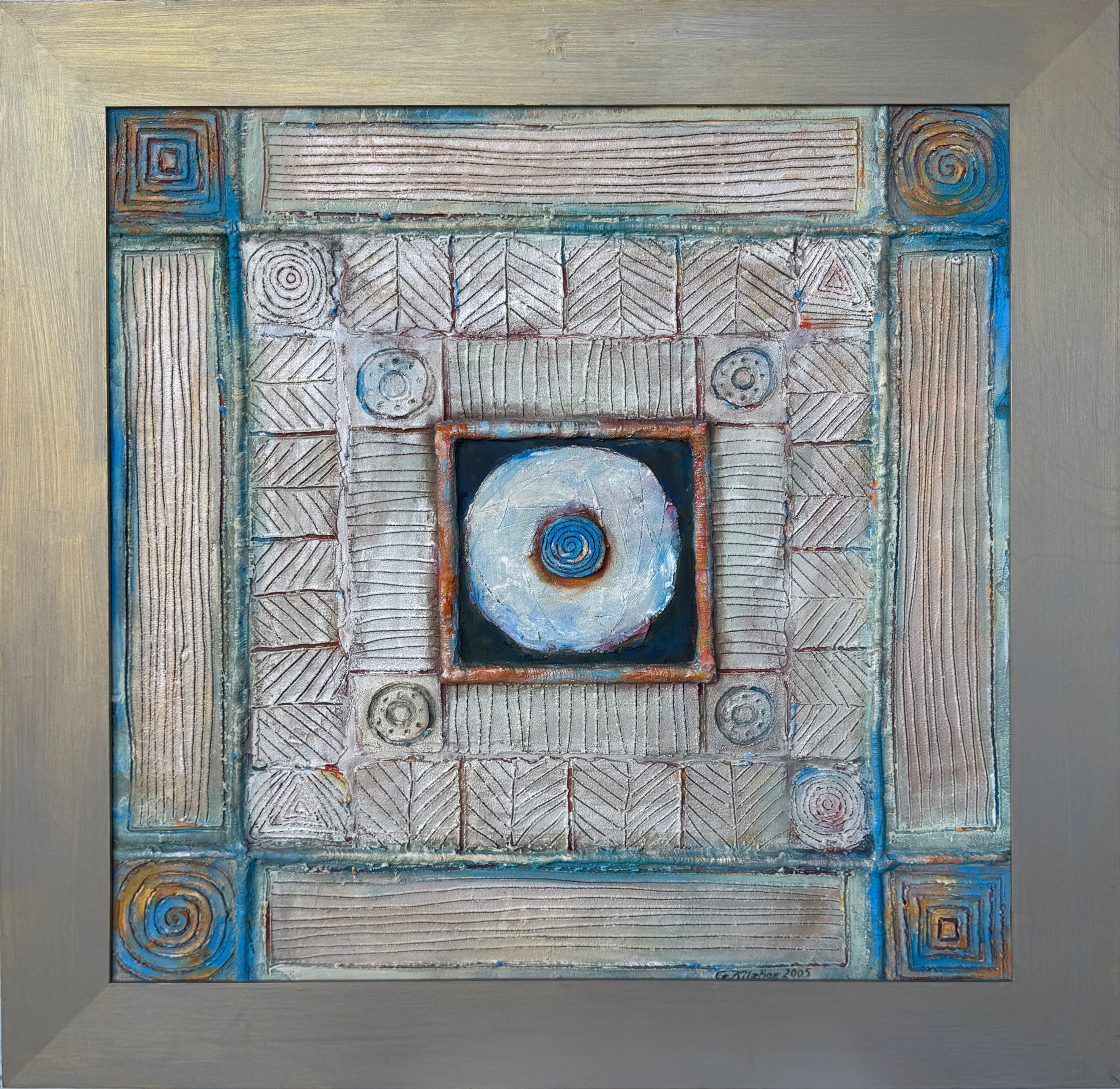 kompozycja z różnymi motywami dekoracyjnymi