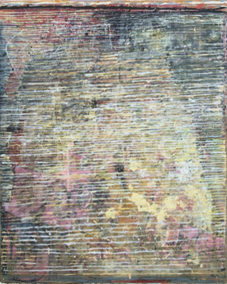 abstrakcja, cienkie paski , stonowana kolorystyka, linie