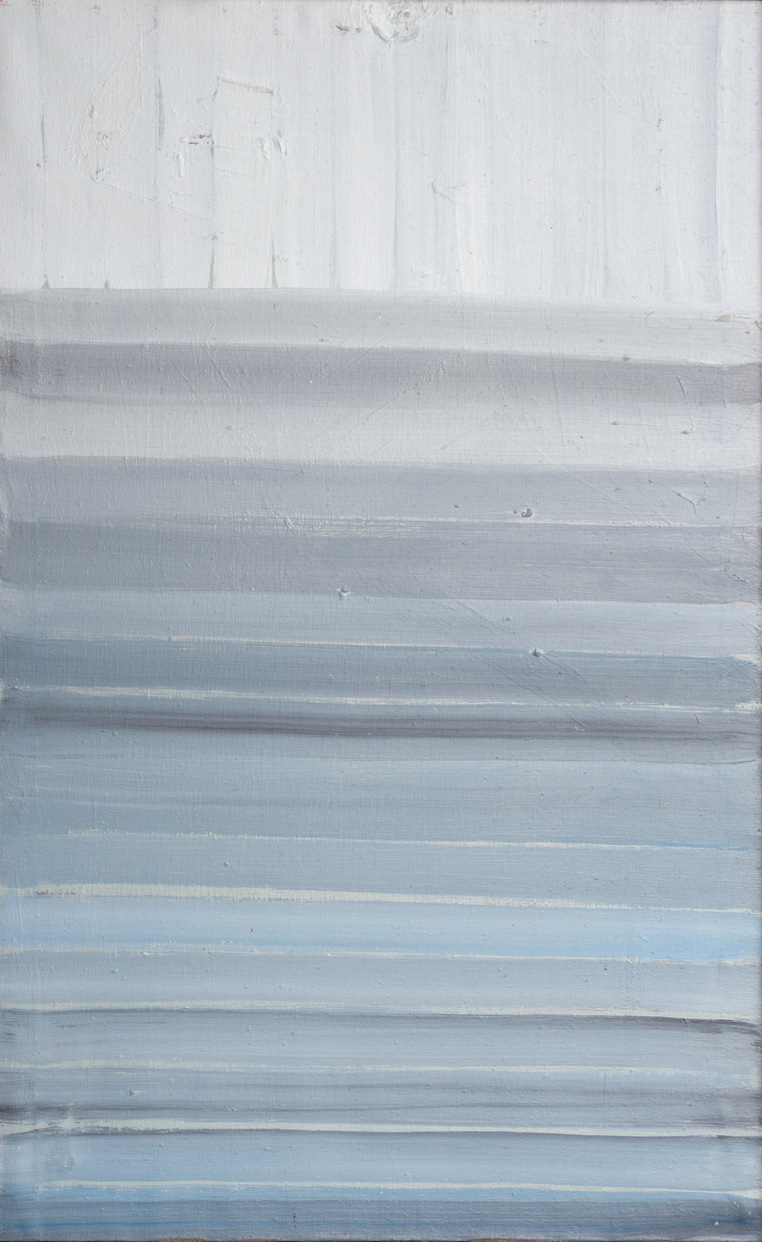 minimalistyczny pejzaż, spokojna toń jeziora