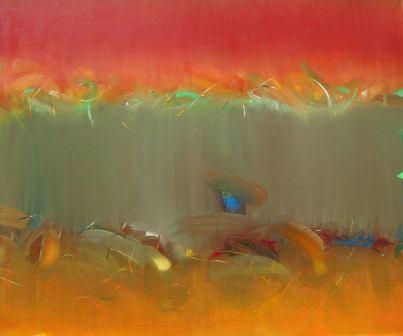 Abstrakcyjny kolorowy obraz autorstwa Anny Trochim