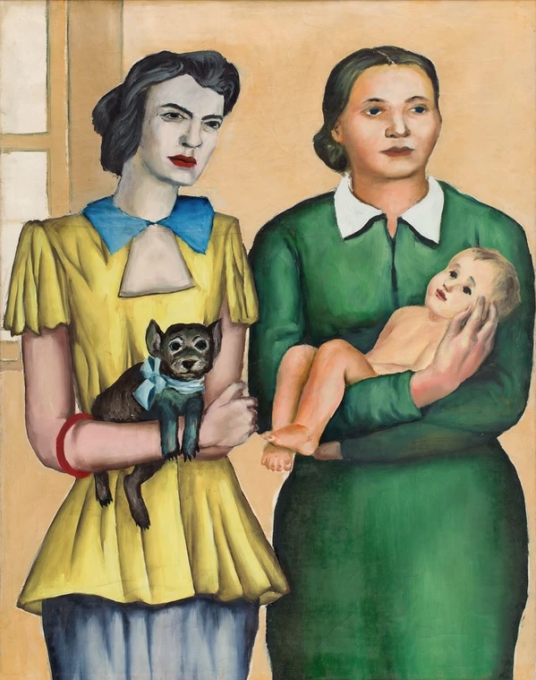 Obraz Andrzeja Wróblewskiego pt. Dwie mężatki