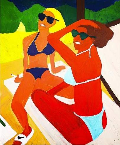 Obraz na płótnie Michała Żytniaka z przedstawieniami kobiet, ekspresyjny, dziki, kolorowy