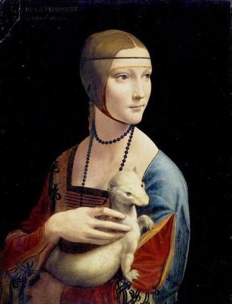 Obraz Leonarda da Vinci pt. Dama z gronostajem.