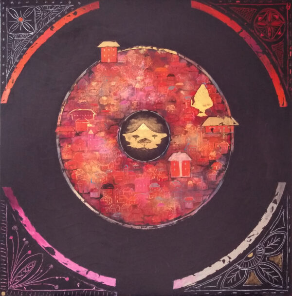 Mandala chińska, obraz autorstwa Grażyny Kilanowicz